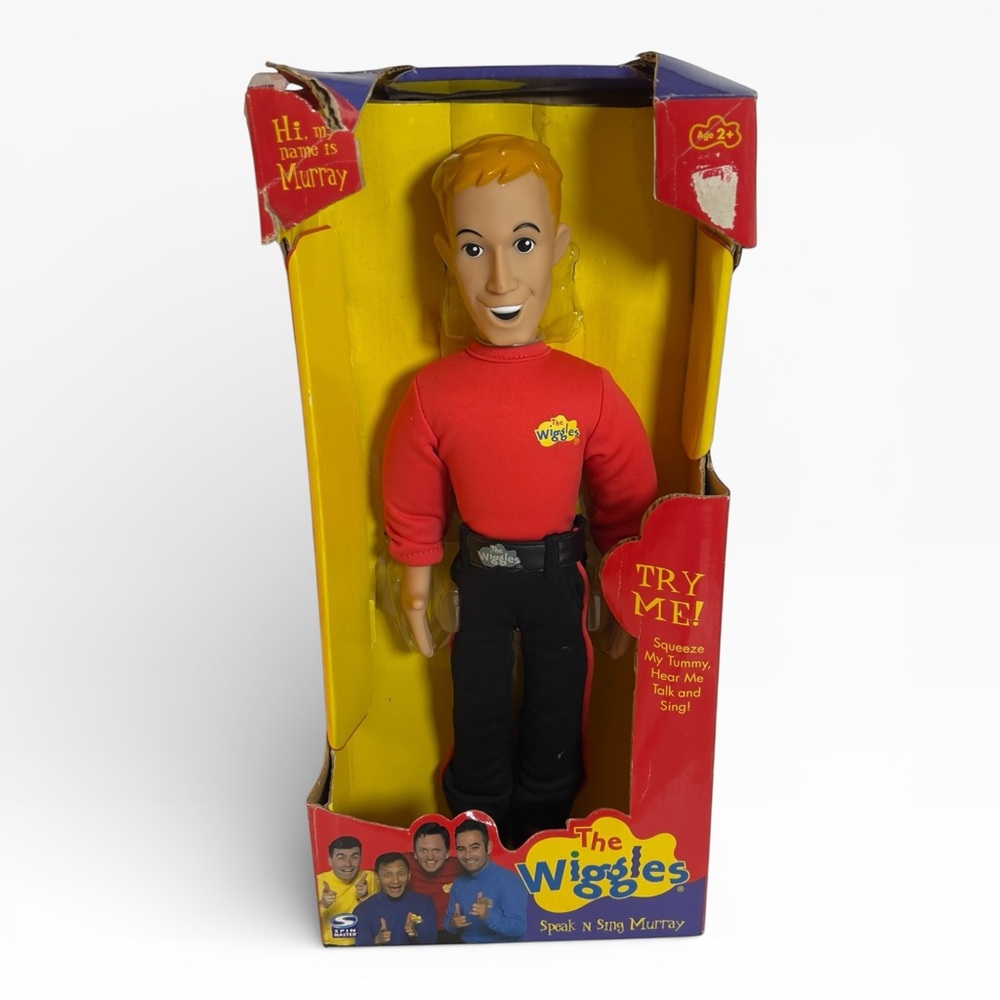 The Wiggles Murray Speak N Sing Talking Doll 15” 2003 Spin Master Box Damage NIB